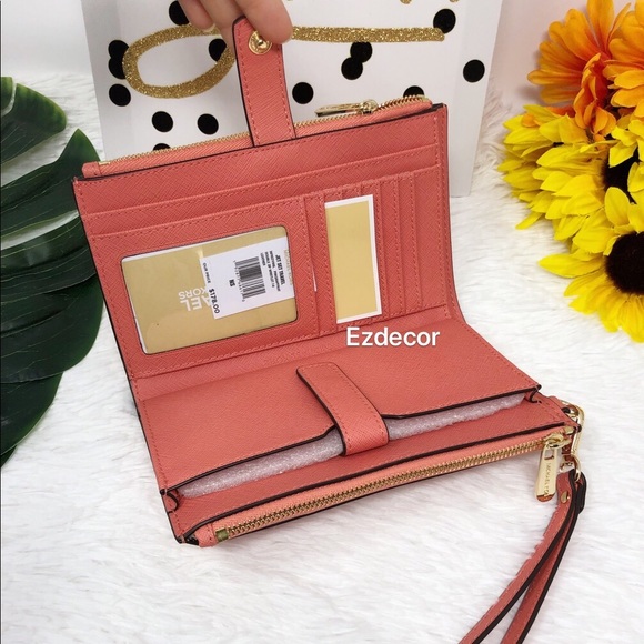 NWT Michael Kors Jet Set Double Zip Wristlet - Picture 6 of 8